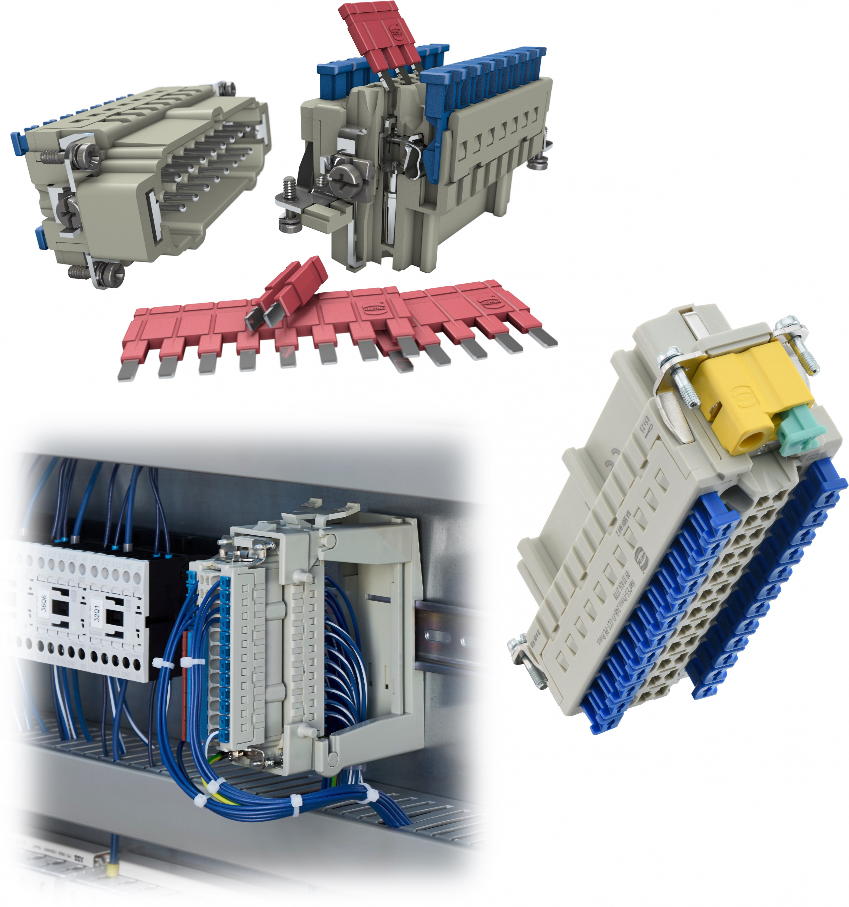 Connecteurs M12 Power avec raccordement PushLock - Un branchement